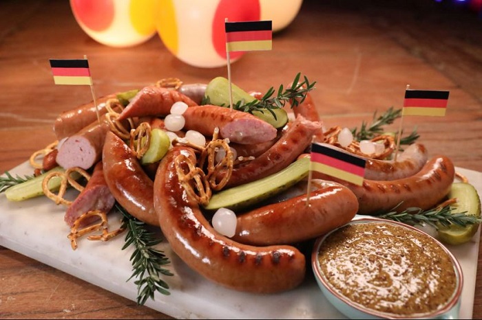 Không thể thiếu món xúc xích Đức trong danh sách ẩm thực Đức
