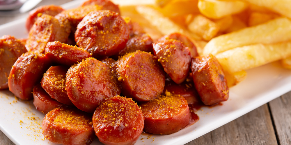 Currywurst- Xúc xích sốt cà ri trứ danh của nước Đức